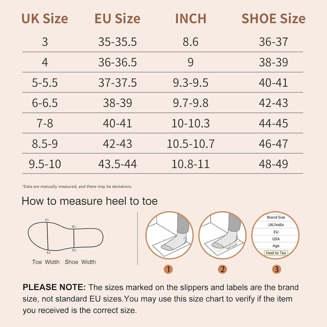 Thumbnail 6 de Litfun Women’s Fuzzy Memory Foam Slippers with Faux Fur Lining (Indoor & Outdoor)