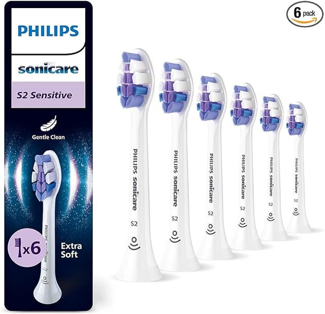 Detalle de Philips Sonicare S2 Sensitive ✨ Cabezales de repuesto, 6 uds.