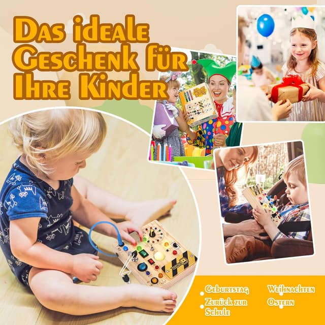 Thumbnail 5 de Montessori Toys Uhr Aktivitätsbrett ab 1 Jahr