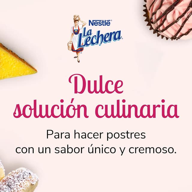 Detalle 2 de Nestl茅 La Lechera Leche Condensada Desnatada sin Lactosa 馃 Caja 8x450g