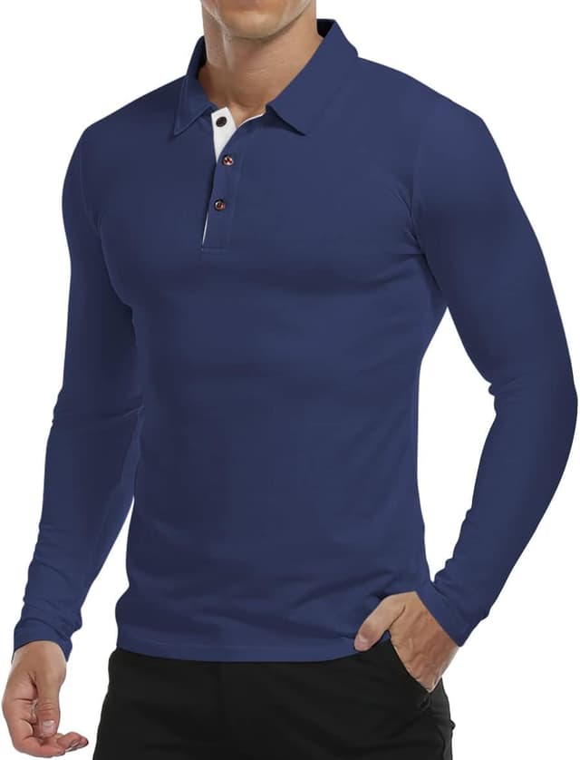 Thumbnail 6 de KUYIGO Herren Polo Slim Fit aus Baumwolle