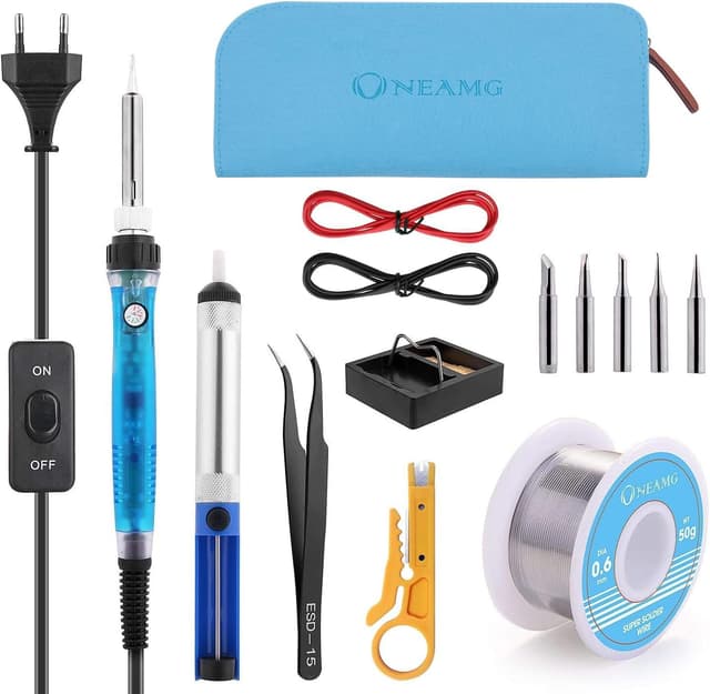 Imagen de Kit de soldador temperatura ajustable 200–450 °C en OfertitasTOP