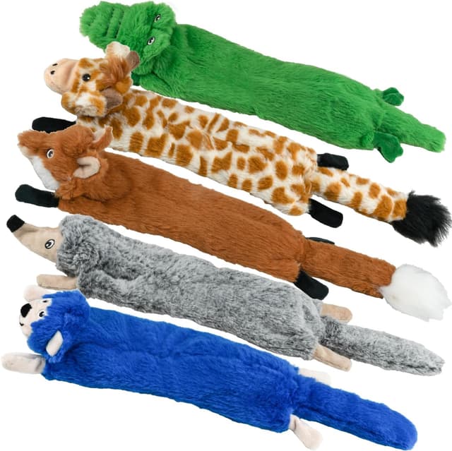 Detalle de Lot de 5 jouets couineurs pour chien SHARLOVY en peluche froissée (sans rembourrage)