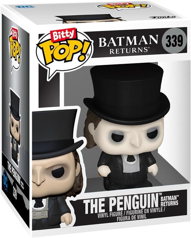 Detalle 2 de Funko Bitty Pop! Batman 85th Freeze 4PK mystery mini figures (DC Comics) – stackable shelf included