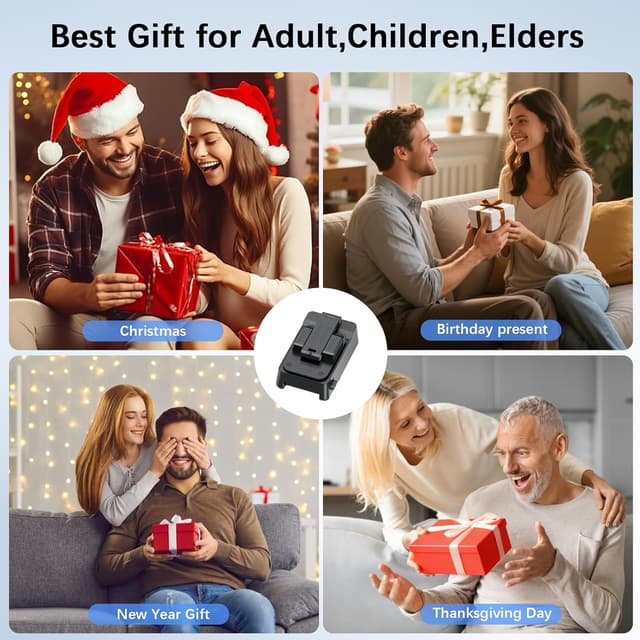 Detalle de Wireless Induction Speaker 5-in-1 Bluetooth Speaker with Phone Stand, 360° LED Rotation, and 3000mAh Power Bank