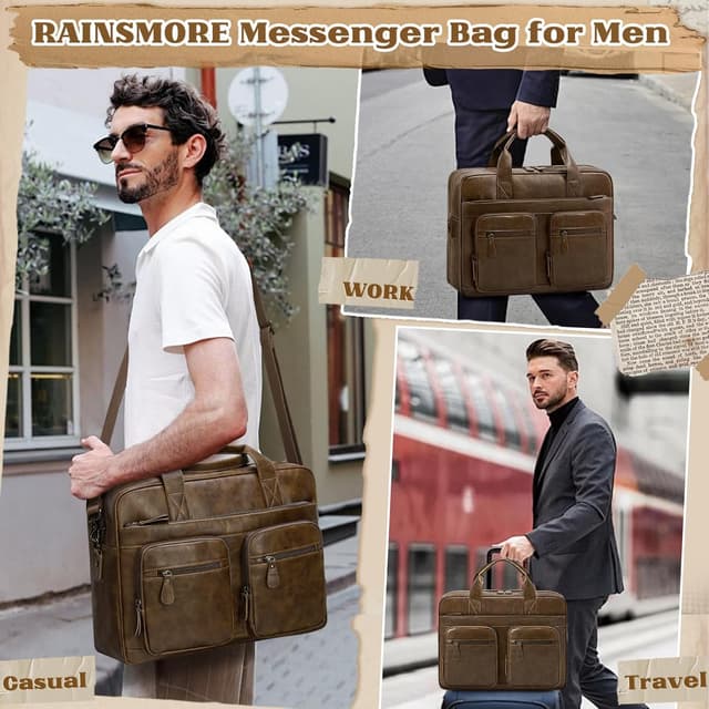 Thumbnail 1 de RAINSMORE Messenger Bag 15.6in Laptop