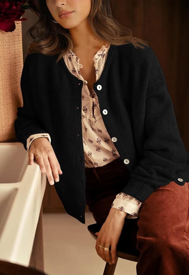 Thumbnail 4 de PRETTYGARDEN Long Sleeve Chunky Cardigan 2026