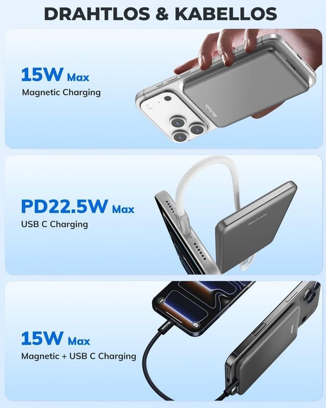 Thumbnail 3 de Hichain Magnetische Powerbank 5000mAh