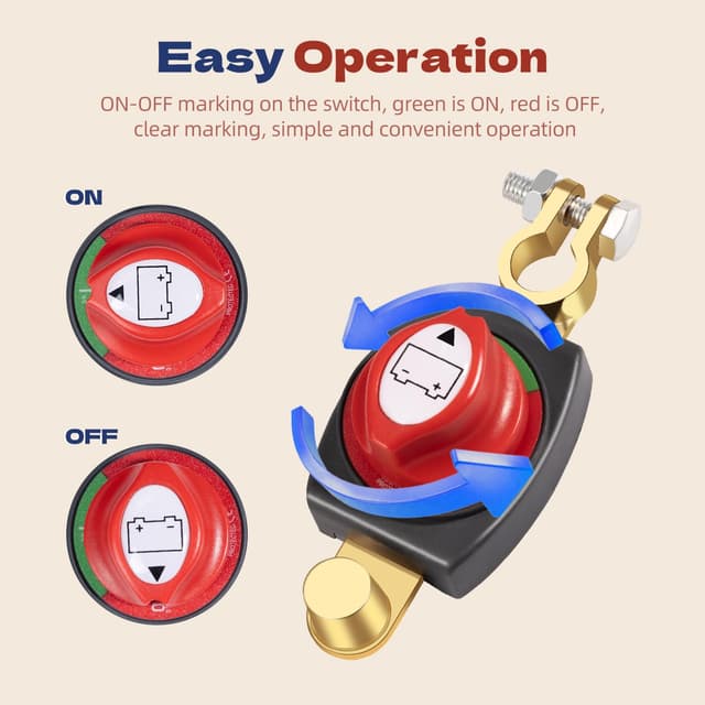 Detalle 2 de Batterie-Trennschalter 275 A 12V 24V