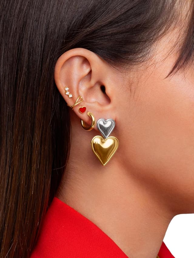 Thumbnail 4 de SINGULARU Einzelner Ohrring Triple Spark 18kt Gold