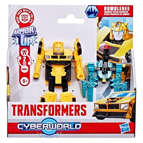 Detalle 2 de Hasbro Transformers Cyberworld Bumblebee, figura 2 en 1