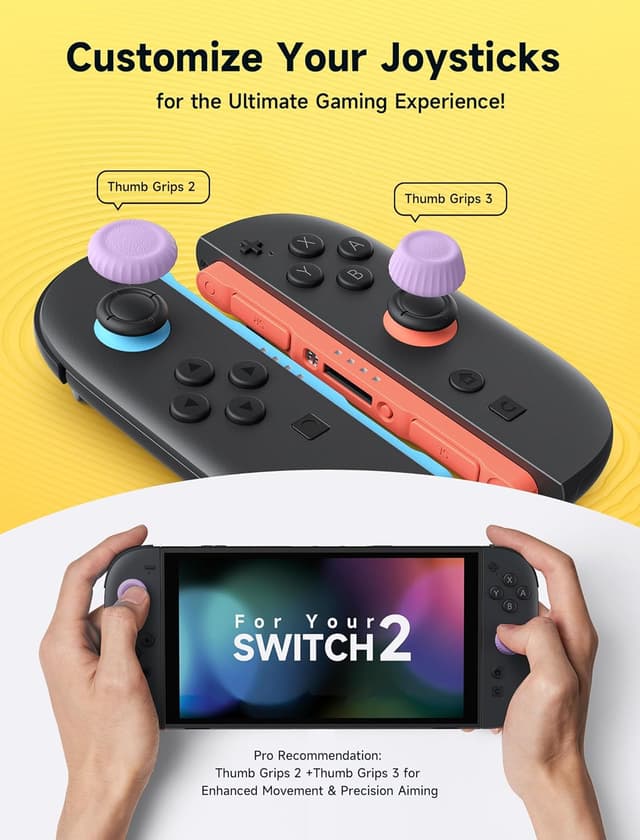 Thumbnail 2 de JSAUX Thumb Grips Switch 2 3 paia