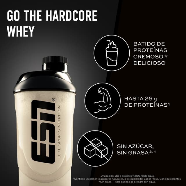 Thumbnail 1 de ESN IsoWhey Hardcore Protein Powder 1 kg — 26 g proteína por porción 💊