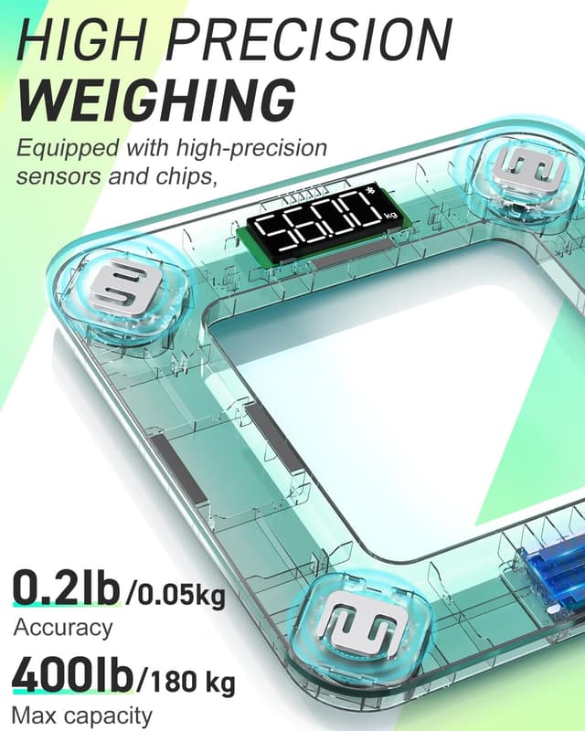 Detalle 2 de INSMART Smart Digital Body Fat Scales 1️⃣