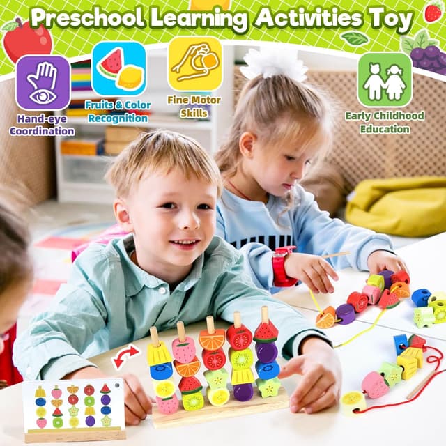 Detalle de Montessori Wooden Toddler Toys 2–5 Years
