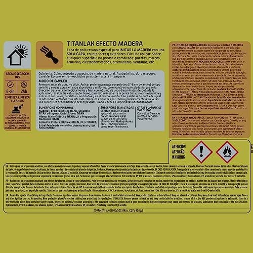 Thumbnail 2 de Titanlak Esmalte Efecto Madera Satinado Roble 375 ml