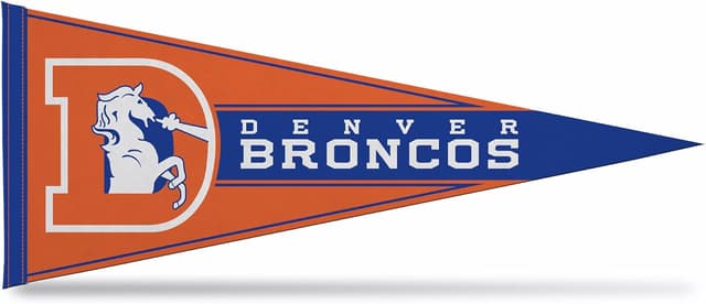 Detalle de Rico Industries NFL Football Retro Felt Wall Décor Pennant (12" x 30")