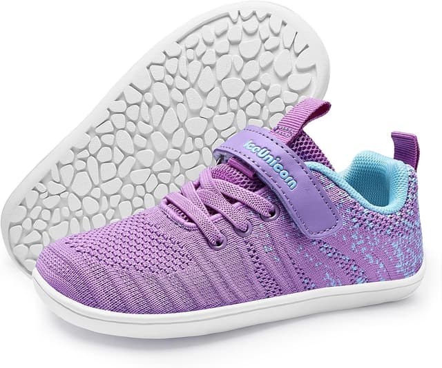 Detalle de IceUnicorn Kinder Hausschuhe Barfußschuhe – leichte, rutschfeste Minimal-Sportschuhe für drinnen