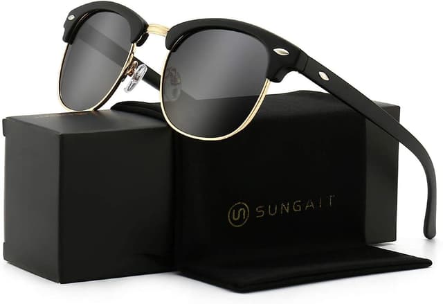 Thumbnail 6 de SUNGAIT Retro Round Lunettes Polarisées 47x51mm