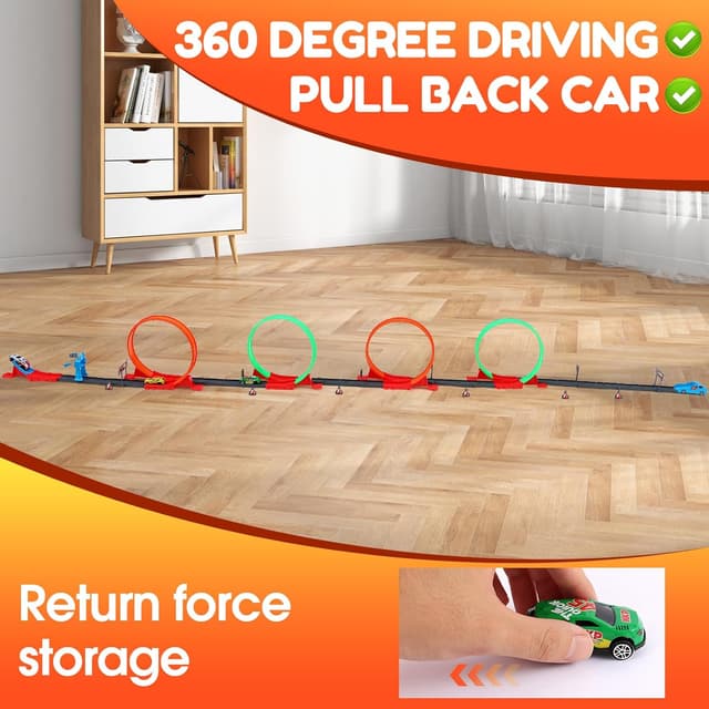 Detalle 2 de Havnidy circuit looping auto enfants 360°