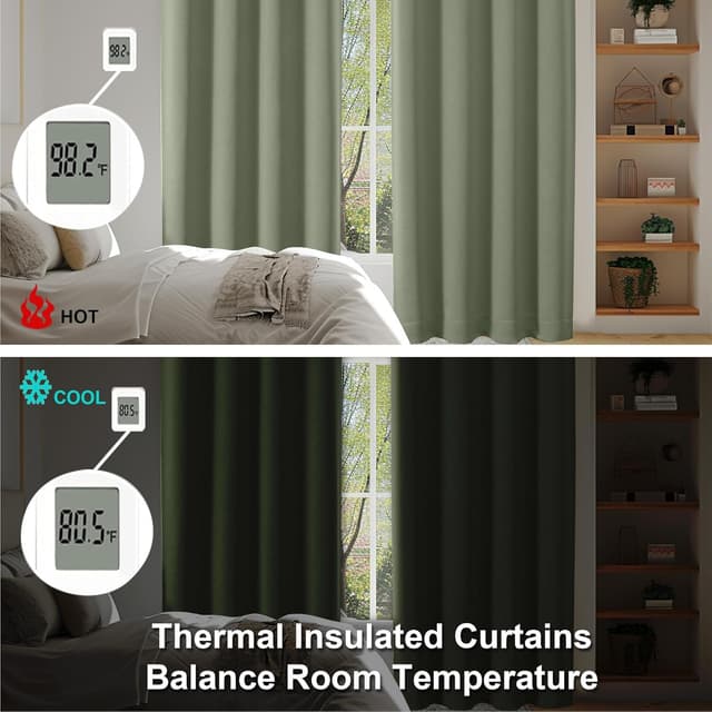 Thumbnail 5 de Simplebrand Ava Blackout Curtains 63 in 🏡