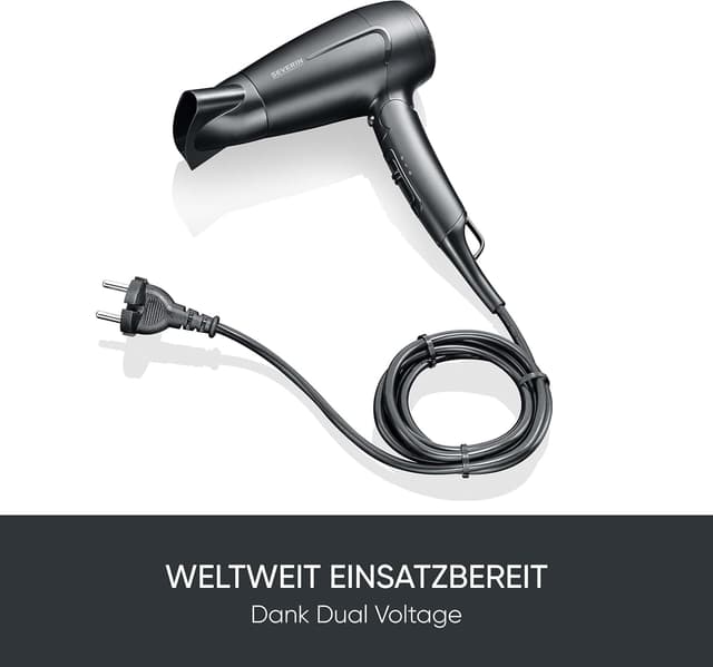Detalle 2 de SEVERIN HT 0159 Reise-Haartrockner 1.600 W