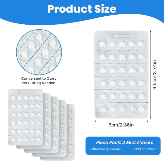 Detalle de AUYAO cera ortodontica in strisce (5 pezzi, gusti misti) per proteggere la bocca e ridurre le abrasioni con apparecchio