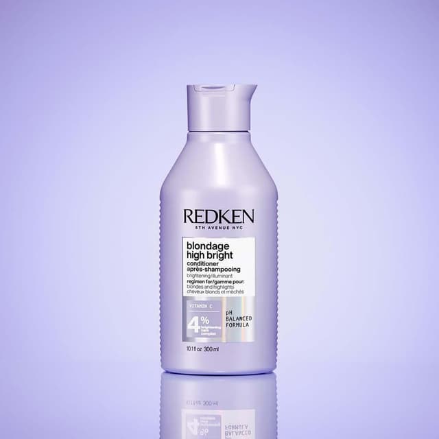 Detalle 2 de Redken High Bright Balsamo con Vitamina C per capelli biondi, 300 ml