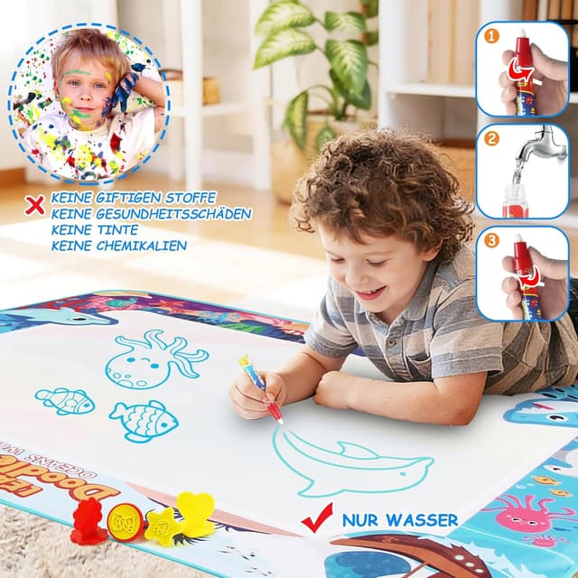 Detalle 2 de chellago Malmatte Aqua Magic fĂŒr Kinder ab 1 Jahr đš