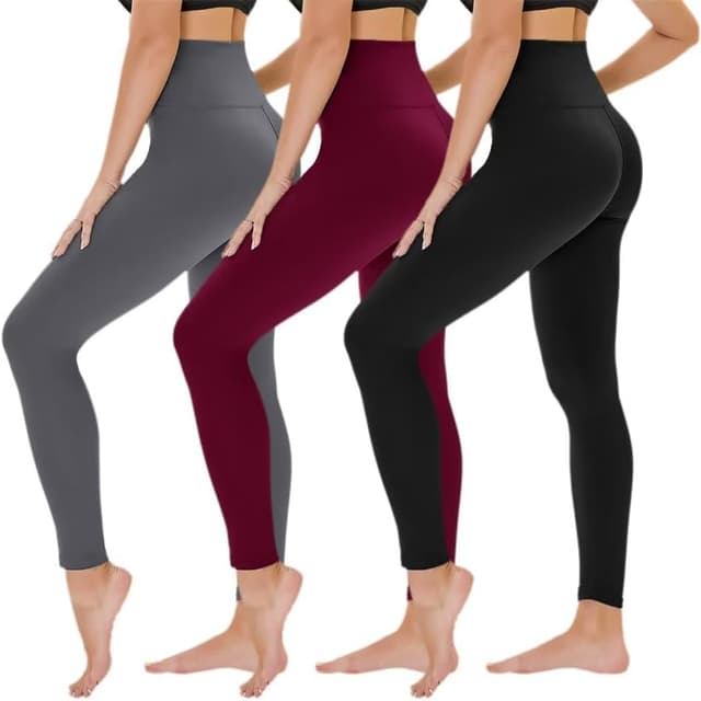 Thumbnail 5 de TNNZEET Leggings Damen High Waist 3er Pack Schwarz