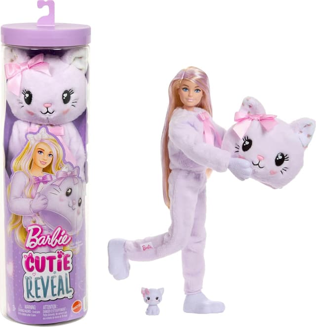 Imagen de Barbie Cutie Reveal Doll Kitten, 10 Surprises en OfertitasTOP