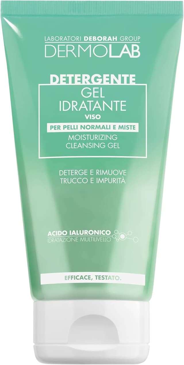 Detalle de Dermolab Gel Detergente Idratante Viso con Acido Ialuronico per pelli normali e miste, 150 ml