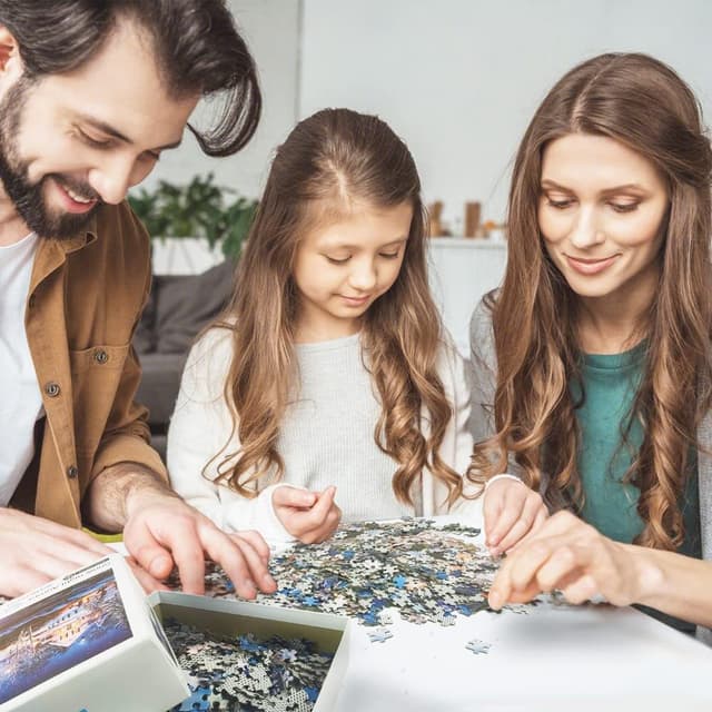 Detalle 2 de EACHHAHA 1000-Piece Jigsaw Puzzle for Adults (Cat World)