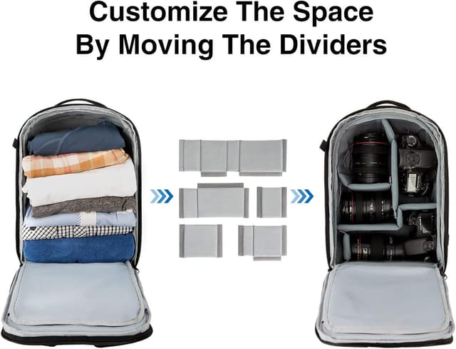 Detalle de bagsmart Kamerarucksack 13,3-Zoll für DSLR