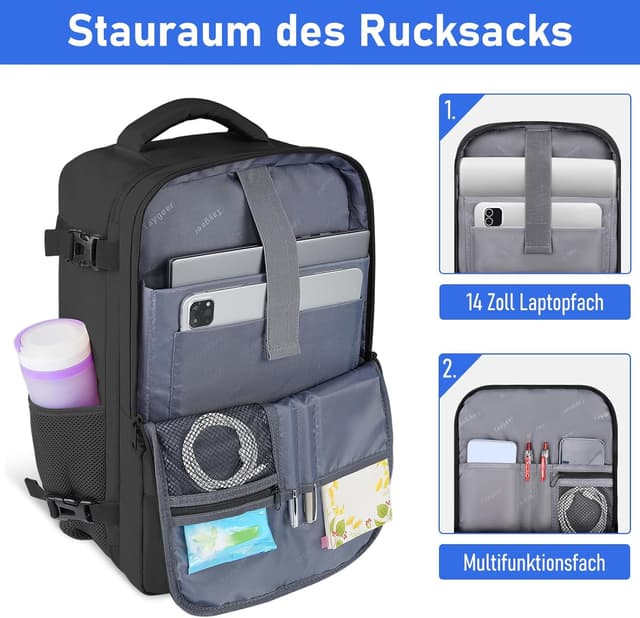 Detalle 2 de Taygeer Ryanair 24L Handgepäck Rucksack