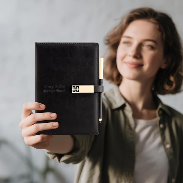 Detalle de Agenda académica A5 página al día 2026