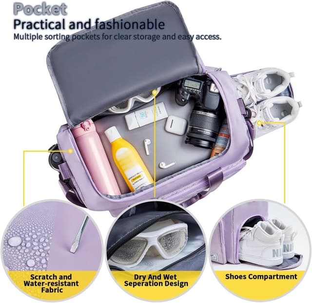 Detalle de FIORETTO Women's Gym Duffle Bag 37L