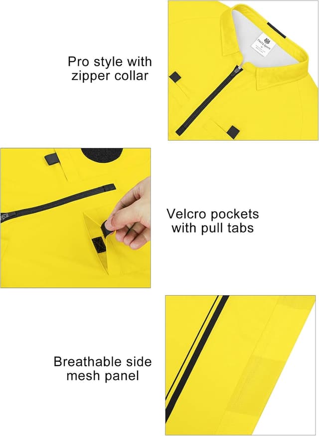 Detalle de FitsT4 Sports Pro Soccer Referee Jersey (Short Sleeve)