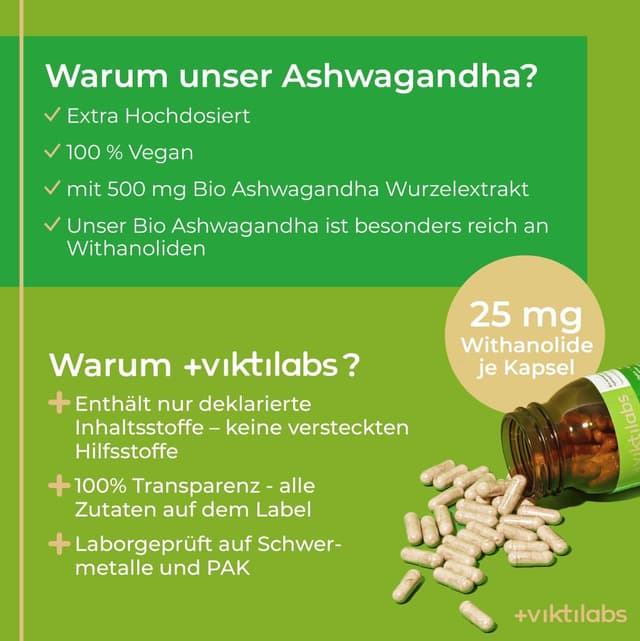 Detalle de Bio Ashwagandha Kapseln 1er Pack — Ashwagandha