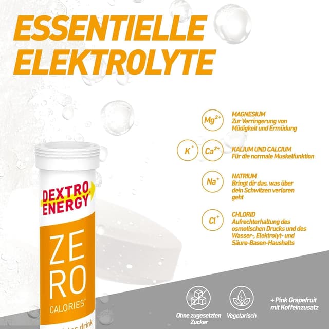 Thumbnail 4 de Dextro Energy Elektrolyte ohne Zucker Mix Pack 4 Sorten 4er Pack 🍹
