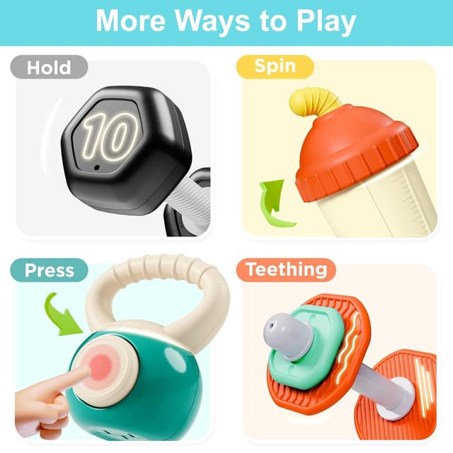 Thumbnail 4 de iPlay iLearn Baby First Gym Rattle Set — 4pcs