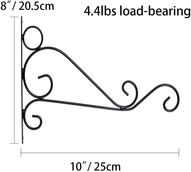 Thumbnail 5 de NUPTIO 2 Stück Hängende Korbhalterungen Außen 25 cm