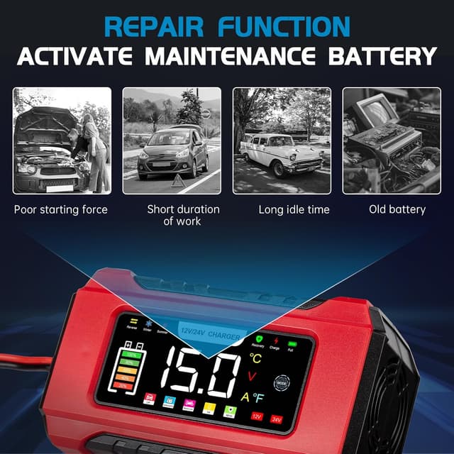 Thumbnail 6 de Aptliton 15A Intelligent Car Battery Charger 12V/24V