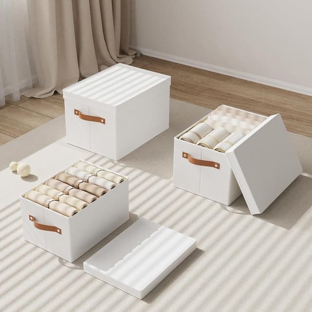 Thumbnail 6 de YheenLf 3 Piezas Caja de Almacenamiento con Tapa