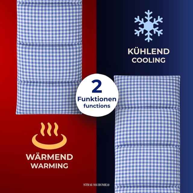 Thumbnail 2 de Strauss Home Kirschkernkissen 50x20 cm