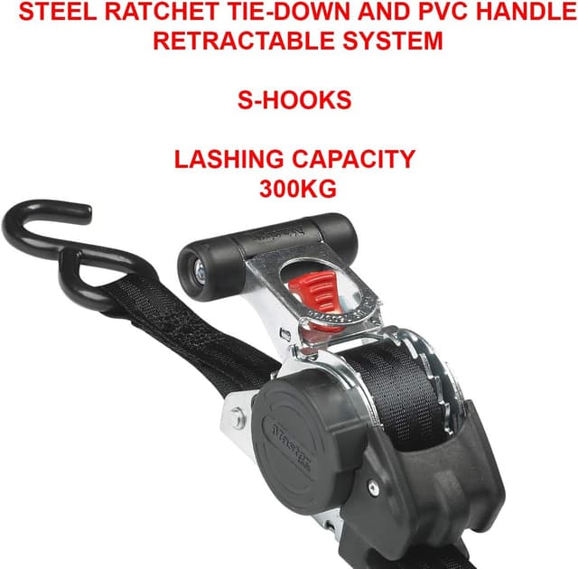 Detalle 2 de Master Lock ratchet tie down strap 3m