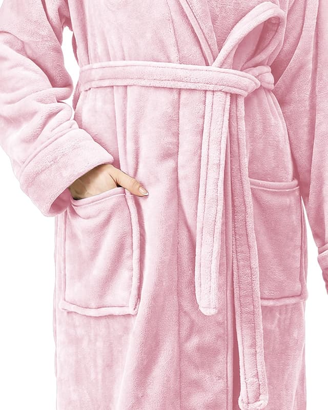 Thumbnail 3 de NY Threads Morgenmantel Damen Fleece Plüsch Weich