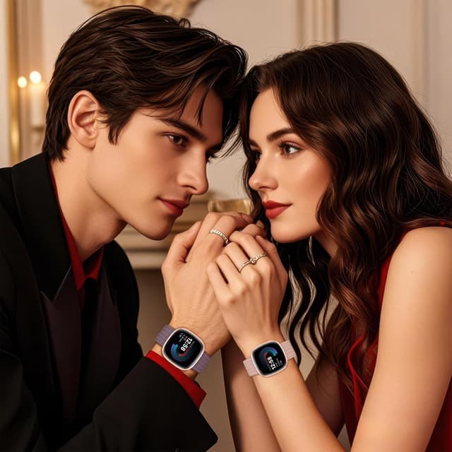 Thumbnail 6 de Higgs braided magnetic strap for Fitbit Versa 4 / Versa 3 / Sense 2 / Sense (nylon elastic replacement band)