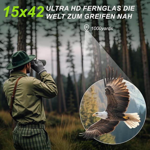 Thumbnail 4 de occer 15x42 Fernglas für Safari