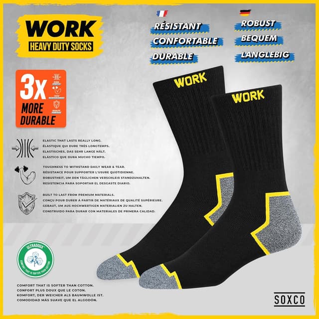 Thumbnail 3 de SOXCO WORK Socks 10 Paar Arbeitssocken